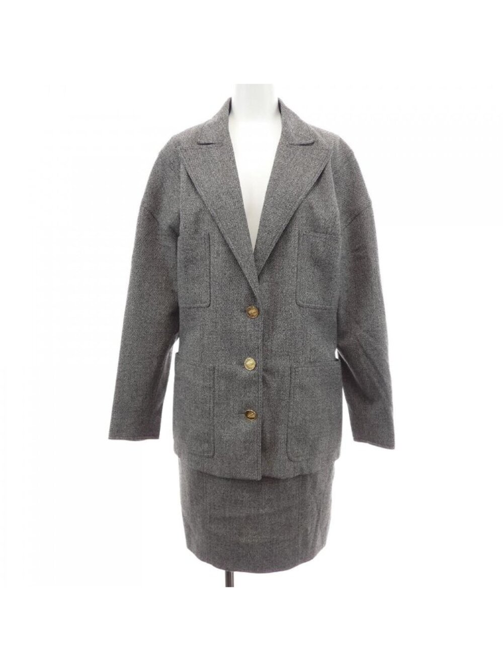 Chanel Vintage Suit Gray